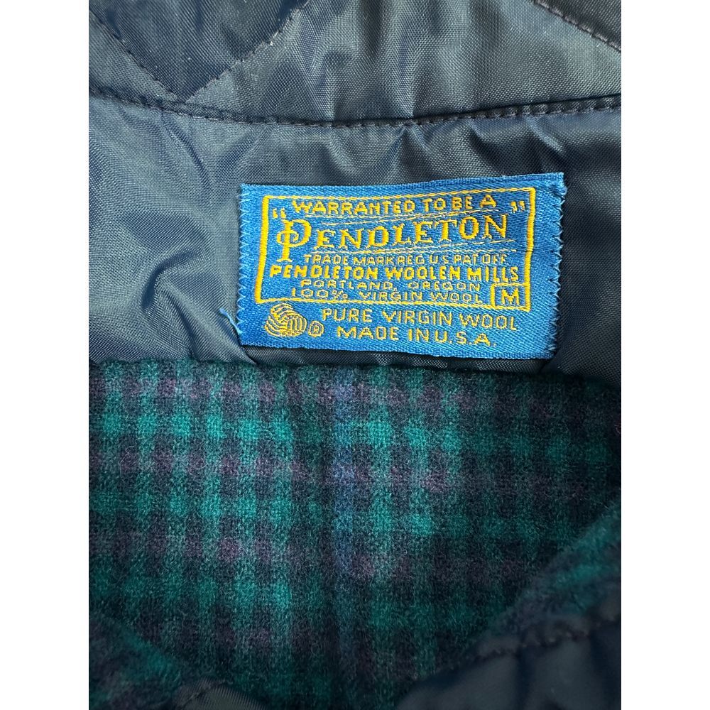 Pendleton 100% Wool Button Down Elbow Patch Trail… - image 4